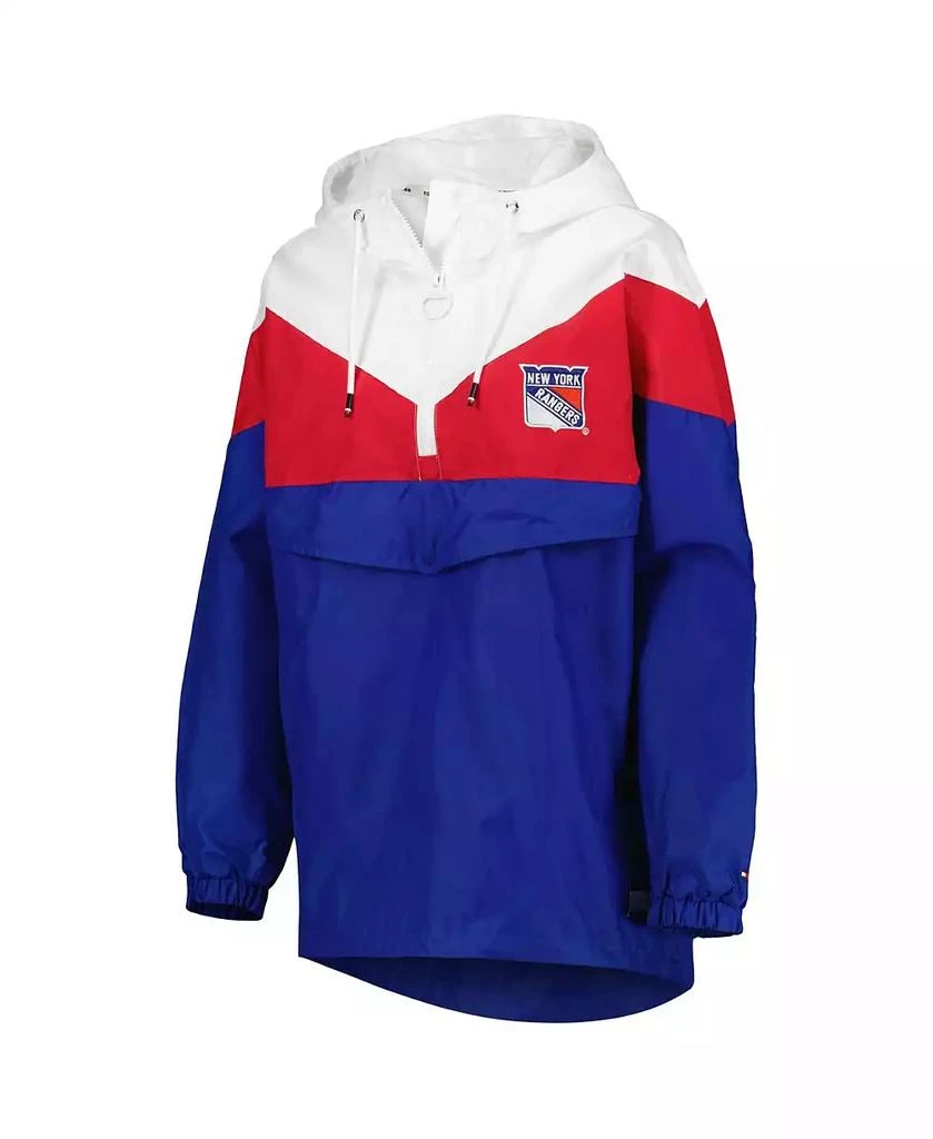 商品Tommy Hilfiger|Women's Blue, Red New York Rangers Staci Half-Zip Windbreaker Jacket,价格¥696,第3张图片详细描述