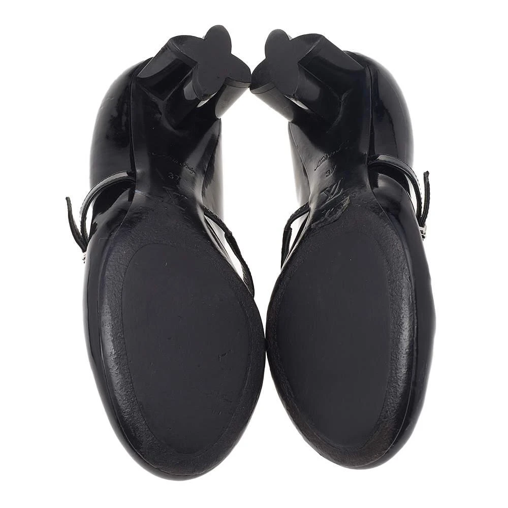Louis Vuitton Black Patent Leather Mary Jane Pumps Size 37 商品