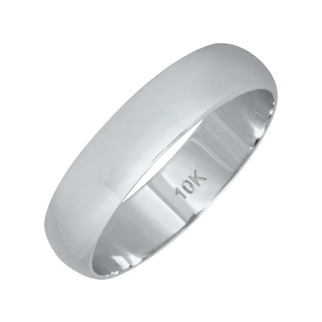 商品SSELECTS|4Mm Domed Wedding Band In 10K White Gold,价格¥1310,第3张图片详细描述