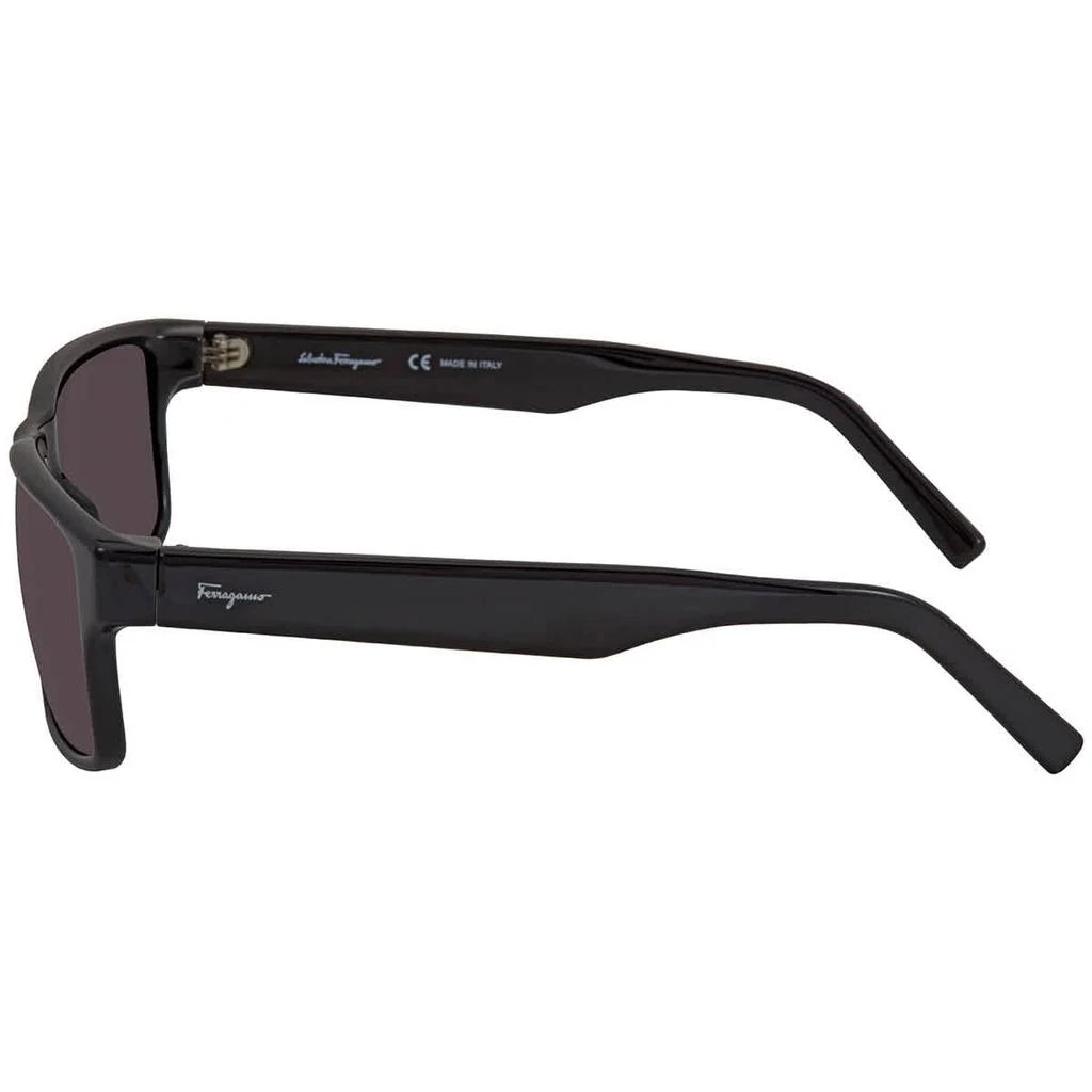 商品Salvatore Ferragamo|Grey Rectangular 58 mm Men's Sunglasses SF960S 001 58,价格¥450,第3张图片详细描述