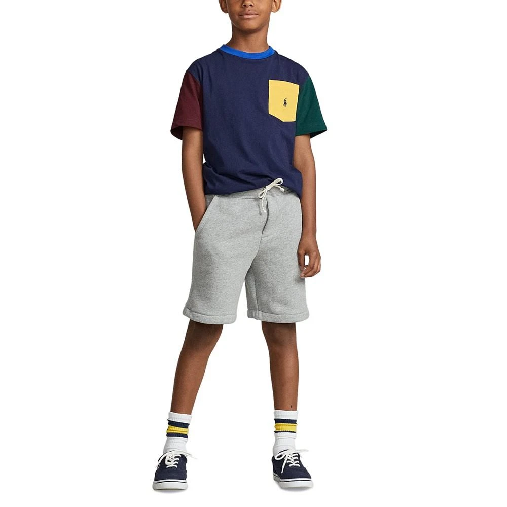 商品Ralph Lauren|Big Boys Color-Blocked Cotton Pocket T-shirt,价格¥120,第2张图片详细描述