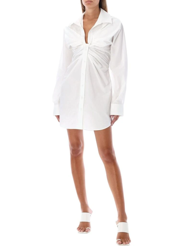 商品Alexander Wang|T By Alexander Wang V-Neck Darped Shirt Dress,价格¥1525,第4张图片详细描述