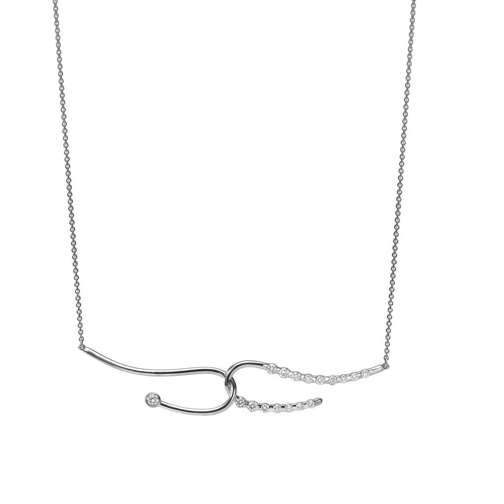 商品AME|Âme Q 18K White Gold, Lab-Grown Diamond 0.94ct. tw. Double Necklace,价格¥28214,第1张图片