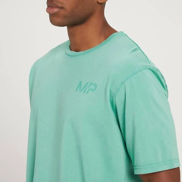 商品Myprotein|MP Men's Adapt Washed Oversized Short Sleeve T-Shirt - Smoke Green,价格¥126,第5张图片详细描述