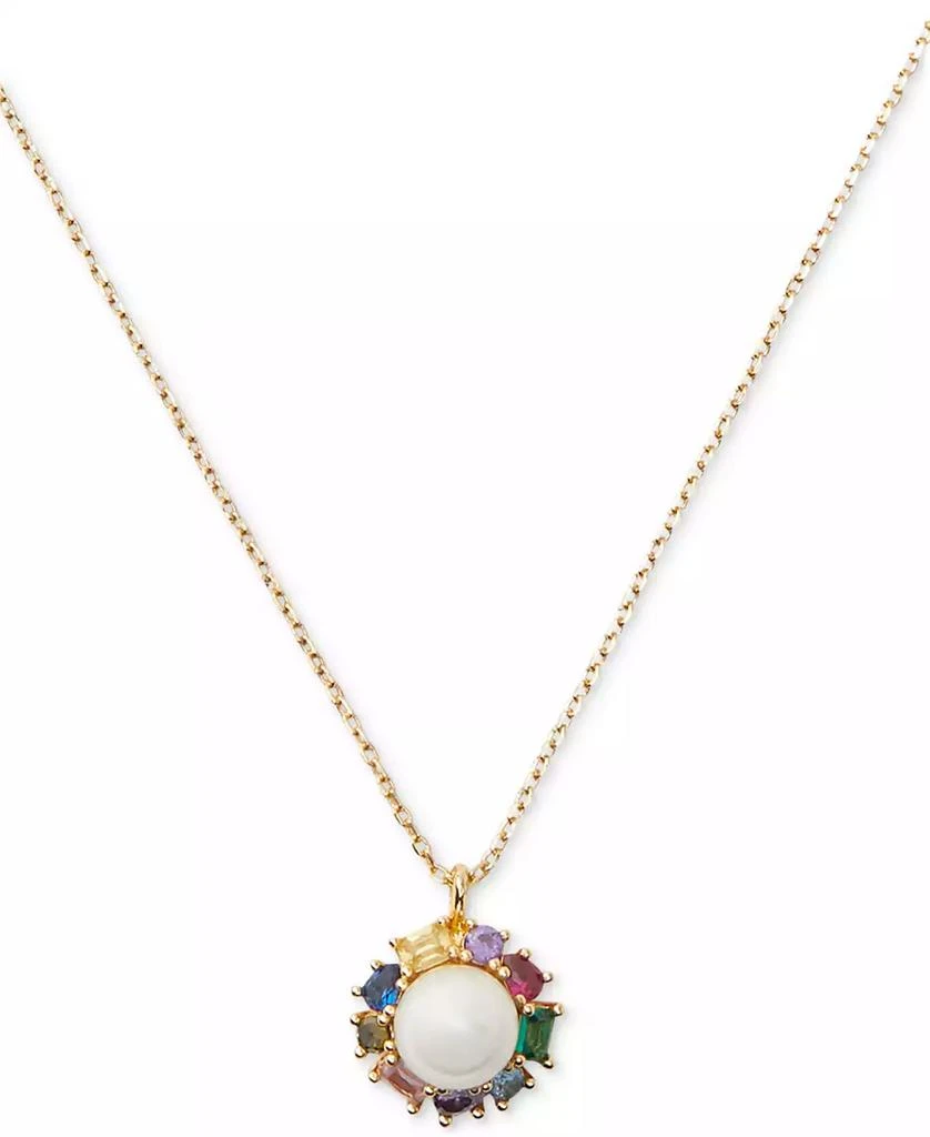 商品Kate Spade|Candy Shop Imitation Pearl Halo Pendant Necklace, 17" + 3" extender,价格¥380,第1张图片
