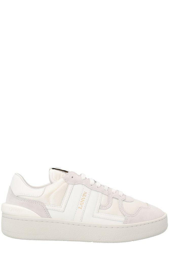 商品Lanvin|Lanvin Clay Panelled Lace-Up Sneakers,价格¥2388-¥2985,第1张图片