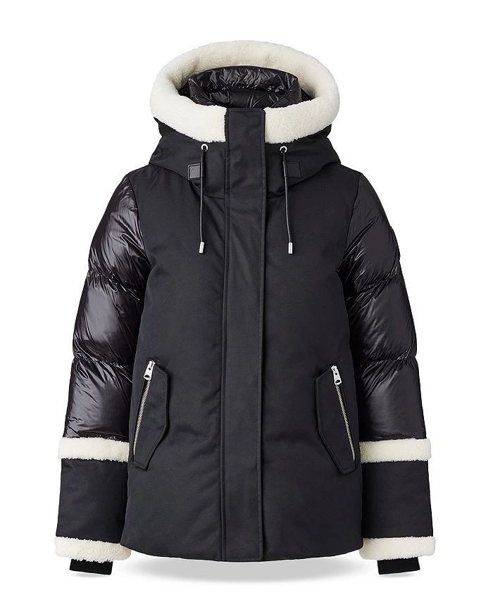 商品Mackage|Shearling Trim Down Puffer Coat ,价格¥5123,第5张图片详细描述