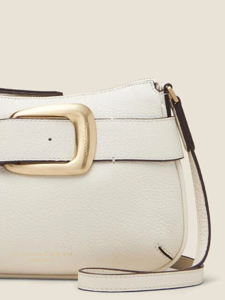 商品DKNY|Pebbled Leather Buckle Crossbody,价格¥979,第4张图片详细描述