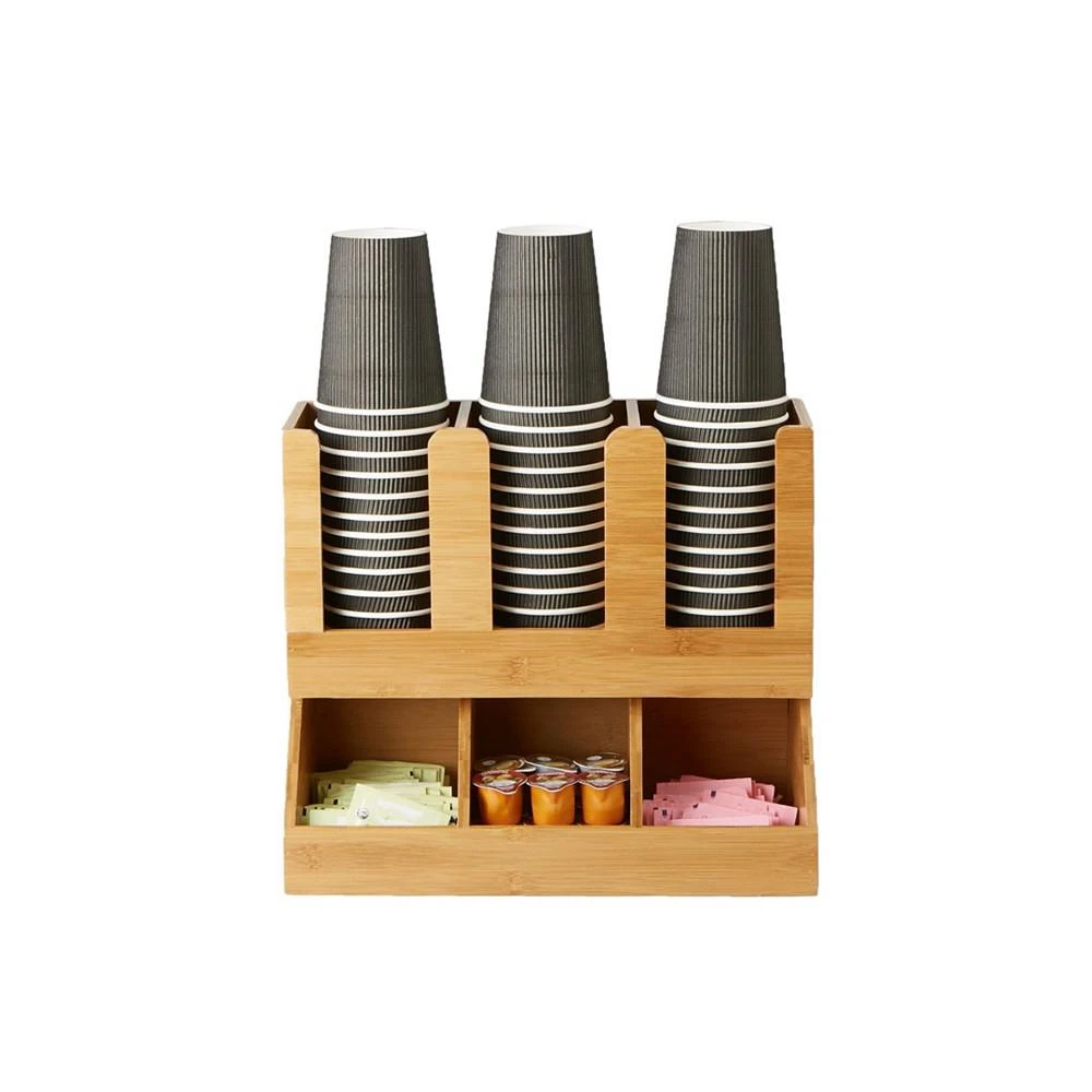 商品Mind Reader|6 Compartment Upright Coffee Condiment and Cup Storage Organizer,价格¥579,第3张图片详细描述