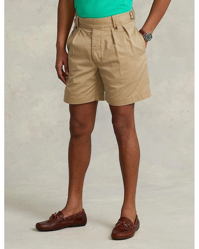 商品Ralph Lauren|7-Inch Relaxed Fit Pleated Twill Shorts,价格¥374,第4张图片详细描述