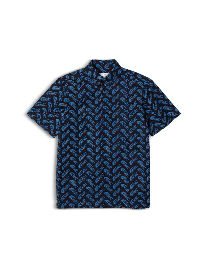 商品Lacoste|Boys' Lacoste Short Sleeve Cotton Voile Shirt - Little Kid, Big Kid,价格¥368,第1张图片