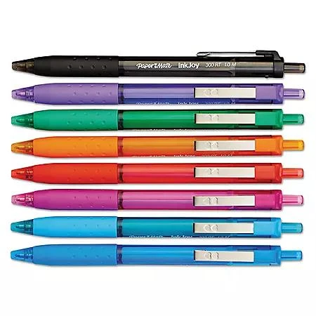 商品Paper Mate|Paper Mate - InkJoy 300RT Ballpoint Pen, Assorted Ink, Medium - 8 Pens,价格¥40,第3张图片详细描述