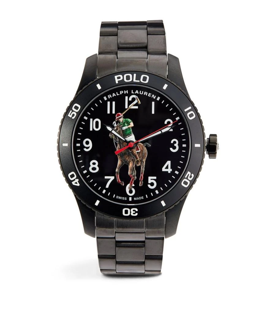 商品Ralph Lauren|Stainless Steel Polo Sport Watch 42mm,价格¥19557,第1张图片