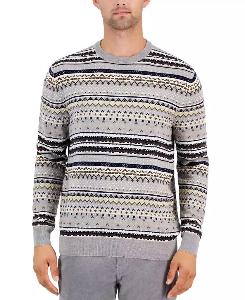 商品Club Room|Men's Merino Dale Fair Isle Sweater, Created for Macy's,价格¥142,第1张图片