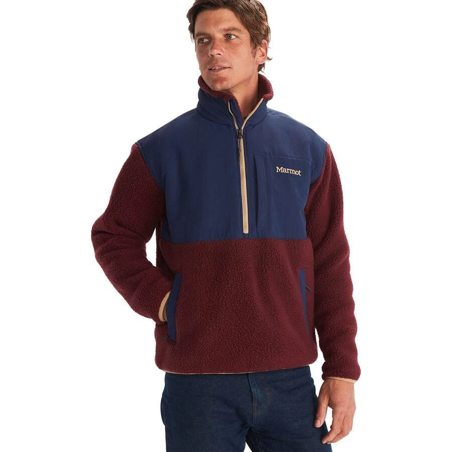商品Marmot|Wiley Fleece Half-Zip Jacket - Men's,价格¥420,第1张图片详细描述