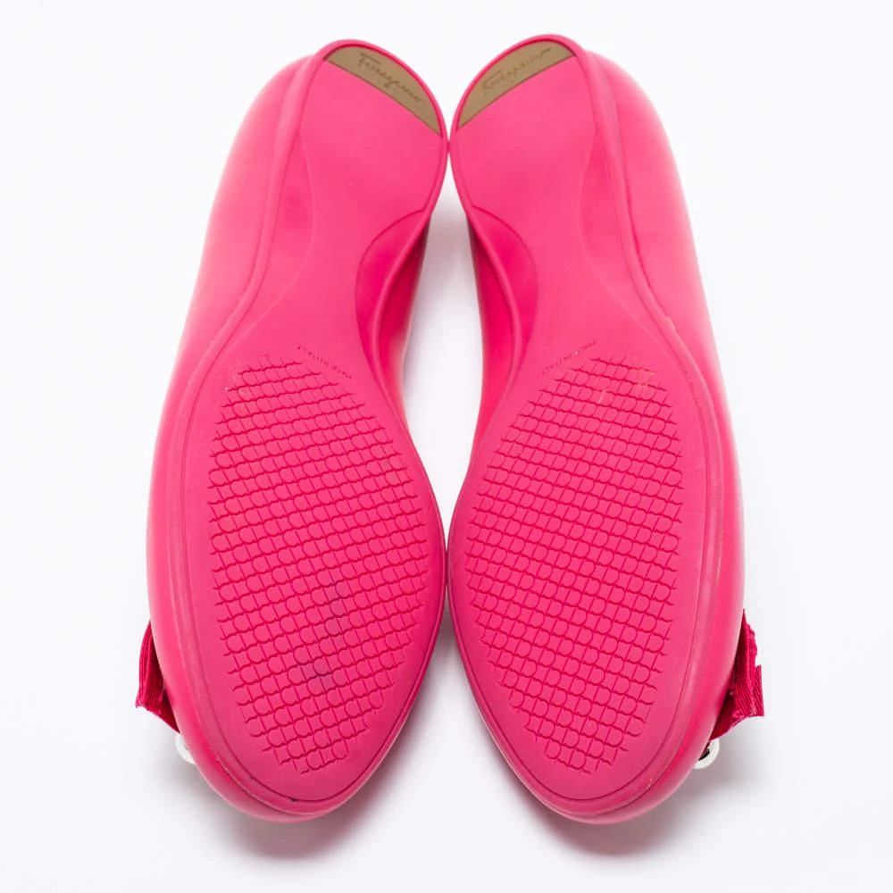 Salvatore Ferragamo Pink Leather Flair Ballet Flats Size 41 商品