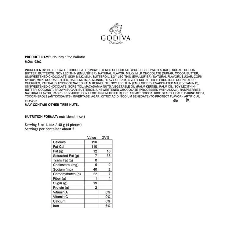 Godiva 19颗巧克力礼盒 商品