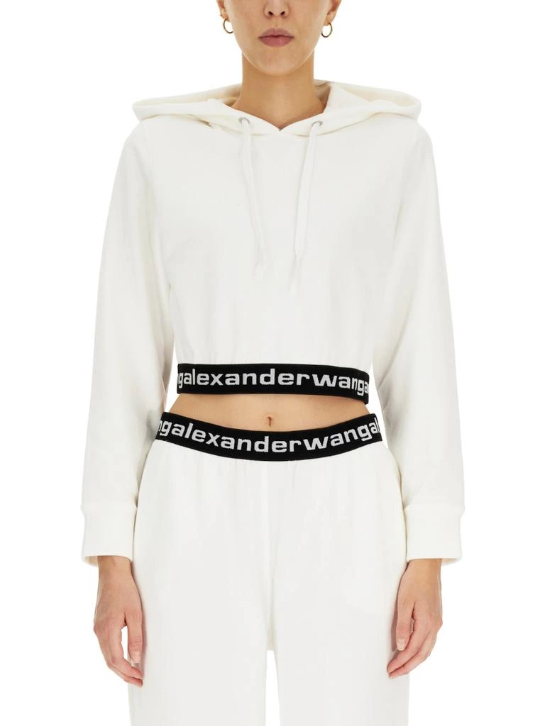 商品Alexander Wang|CROPPED SWEATSHIRT,价格¥2557,第1张图片