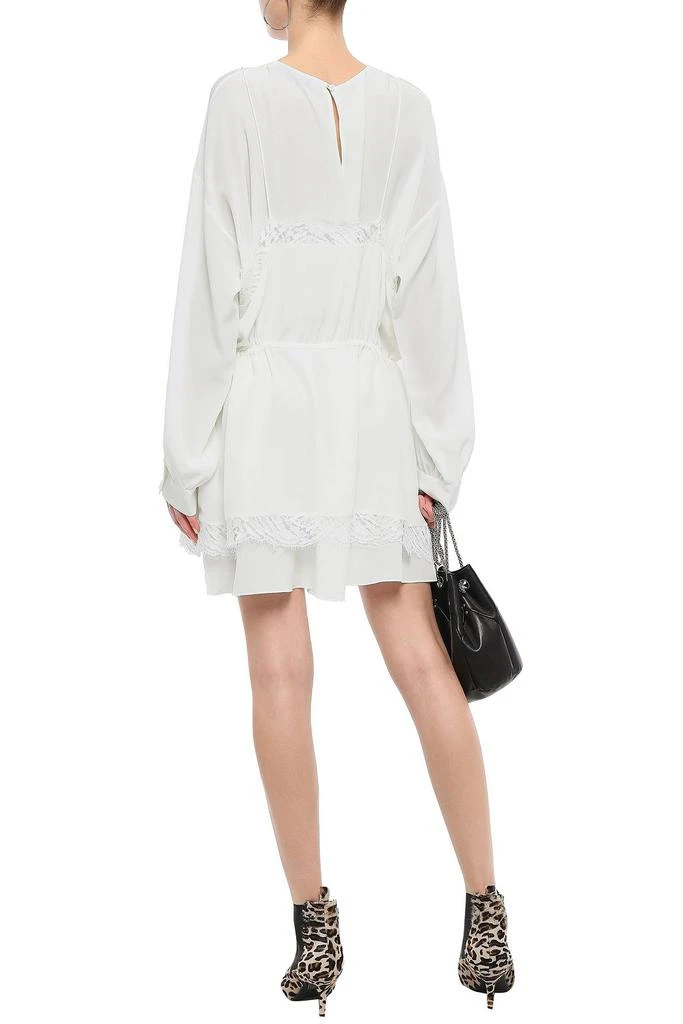 商品IRO|Hassle layered lace-trimmed silk crepe de chine mini dress,价格¥1786,第1张图片