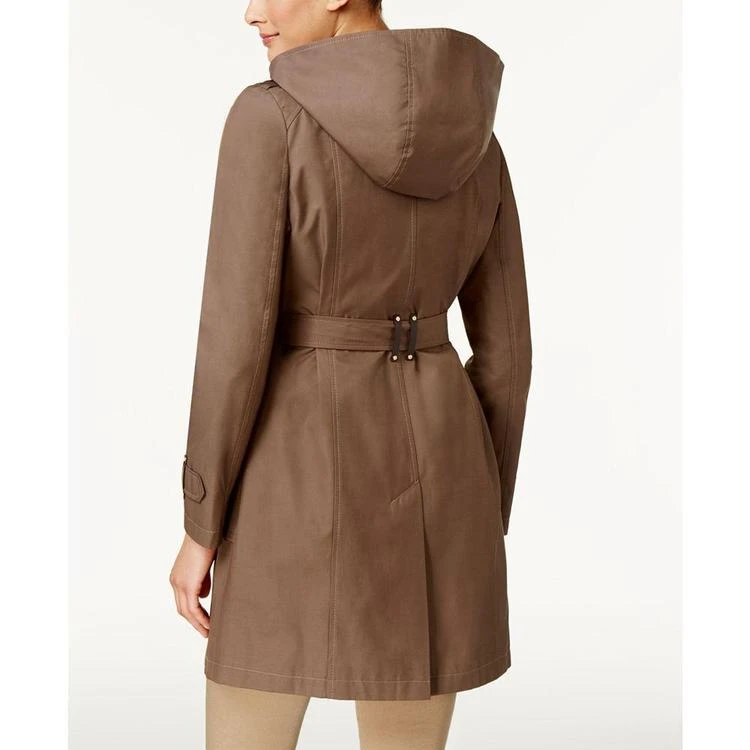 商品Via Spiga|Hooded Water-Resistant Asymmetrical Draped Coat,价格¥748,第3张图片详细描述