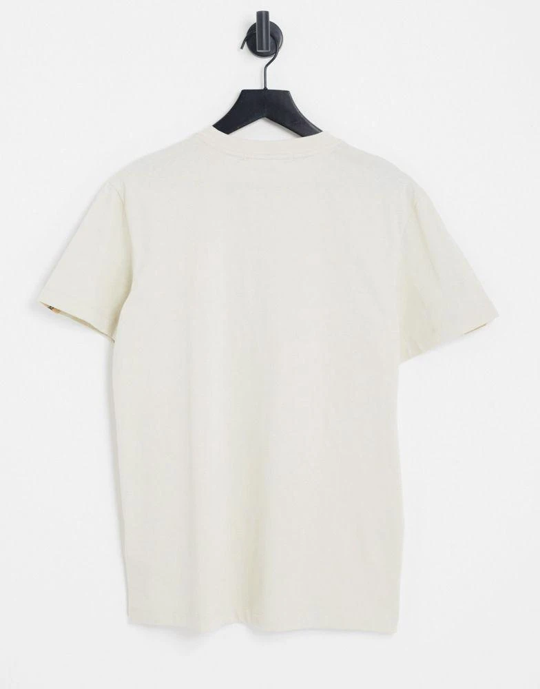 商品Calvin Klein|Calvin Klein Jeans contrast shoulder tape t-shirt in stone,价格¥437,第3张图片详细描述