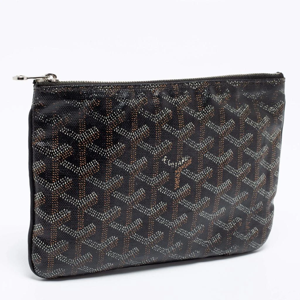 商品[二手商品] Goyard|Goyard Black Goyardine Coated Canvas PM Senat Clutch,价格¥2860,第3张图片详细描述