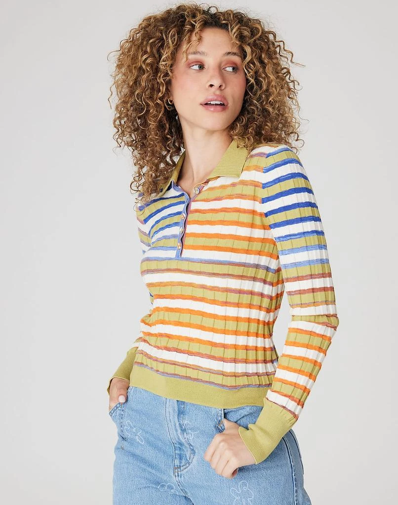 商品Madewell|Back Beat Co. Space Dye Rib Polo,价格¥1240,第2张图片详细描述