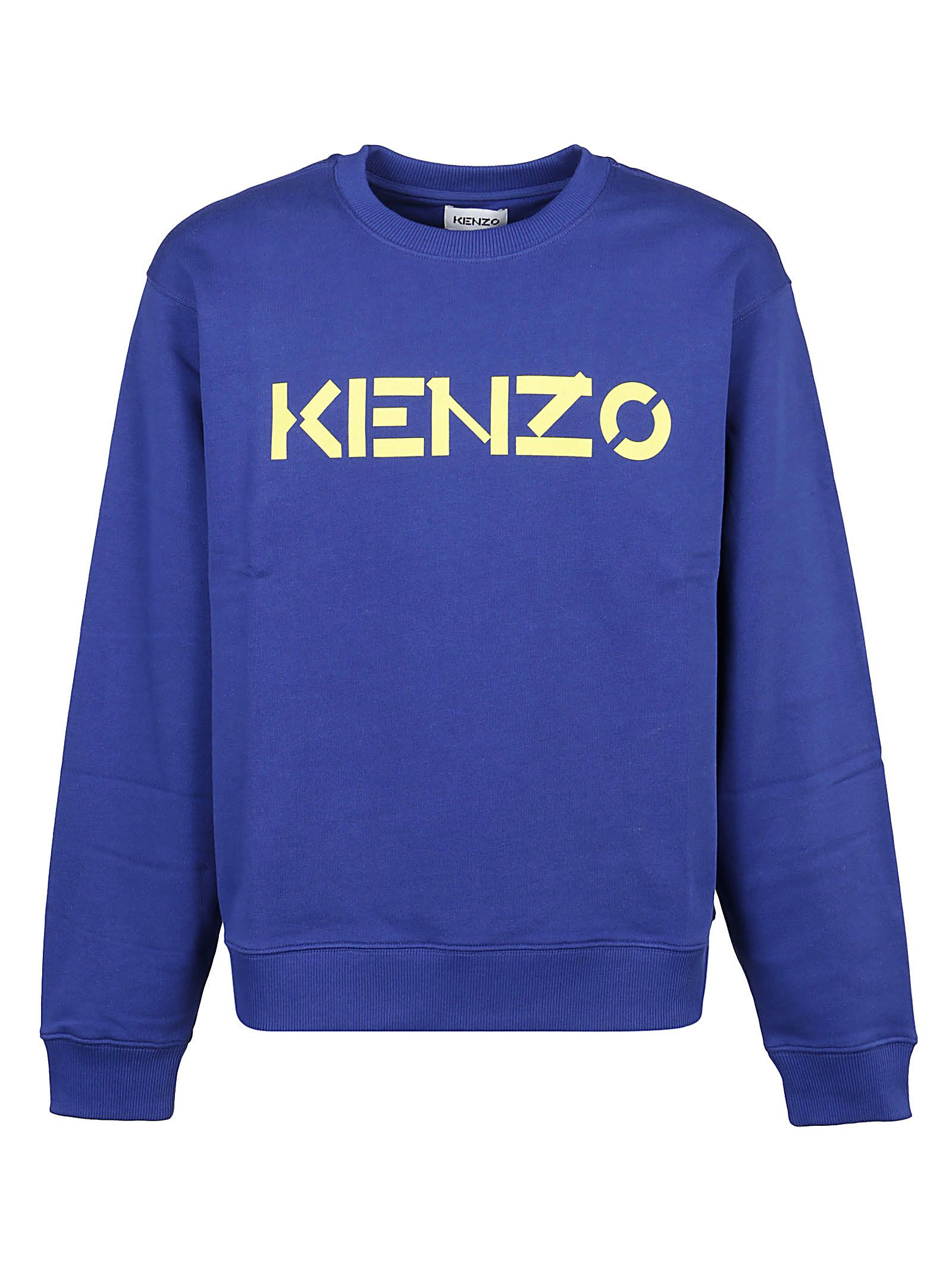 KENZO 男士蓝色卫衣 FB65SW0004ML-74商品第1张图片规格展示