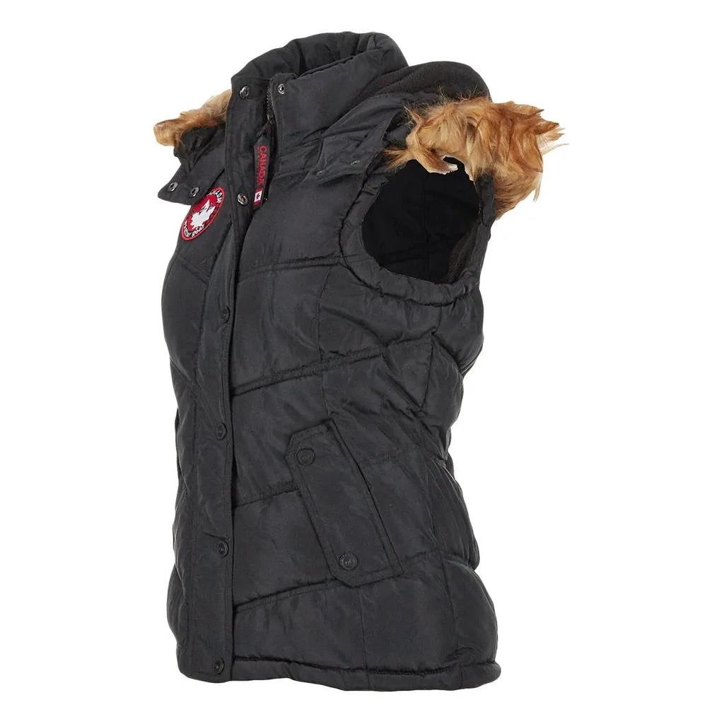 商品Canada Weather Gear|Canada Weather Gear Women's Puffer Vest with Faux Fur Trim Hood,价格¥456,第2张图片详细描述