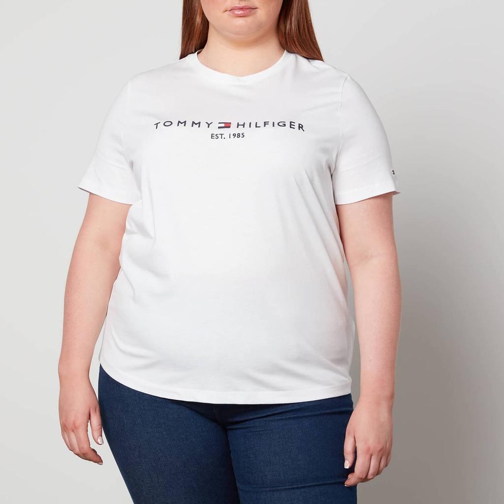 商品Tommy Hilfiger|Tommy Hilfiger Curve Hilfiger Cotton-Jersey T-Shirt,价格¥400,第1张图片