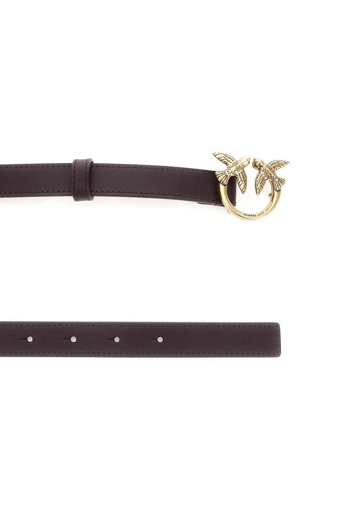 商品PINKO|Pinko Love Birds Leather Thin Belt,价格¥370,第2张图片详细描述