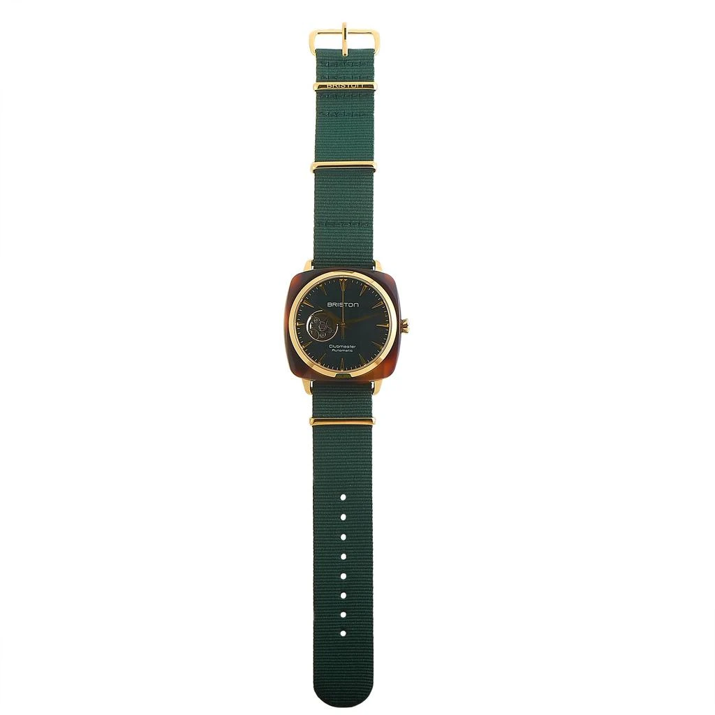 商品Briston|Briston Clubmaster Iconic Acetate Gold Dark Green Dial Watch 19740.PYA.TI.10.NB,价格¥1636,第2张图片详细描述