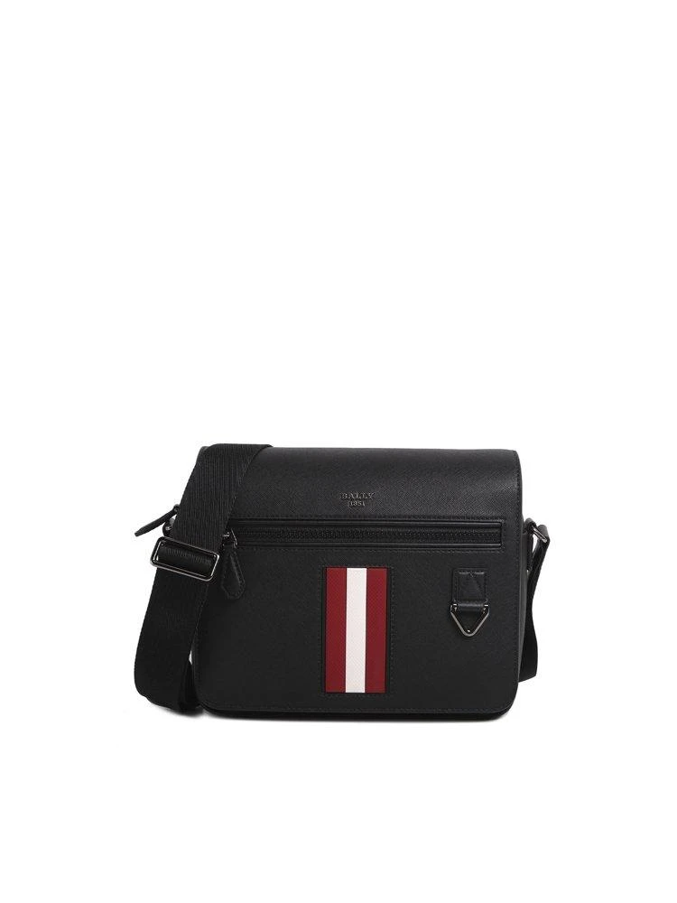商品Bally|Bally Logo-Debossed Striped Messenger Bag,价格¥4183,第1张图片