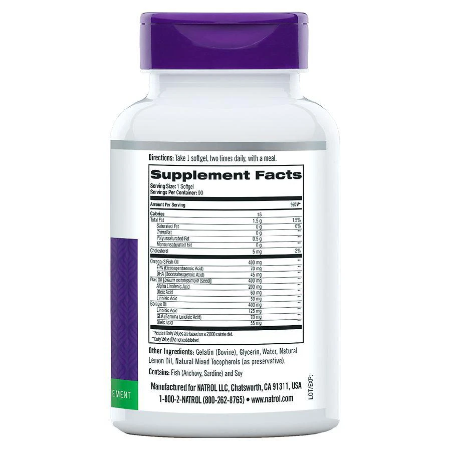 商品Natrol|Omega 3-6-9 Complex,价格¥86,第2张图片详细描述
