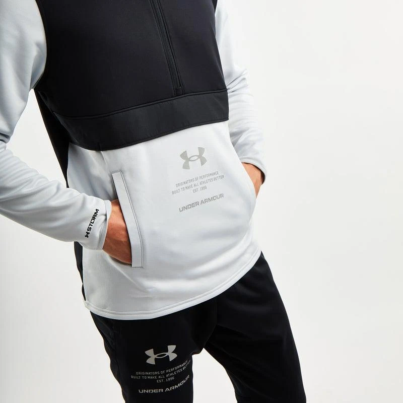 商品Under Armour|Under Armour Fleece 1/2 Zip - Men Track Tops,价格¥656,第4张图片详细描述