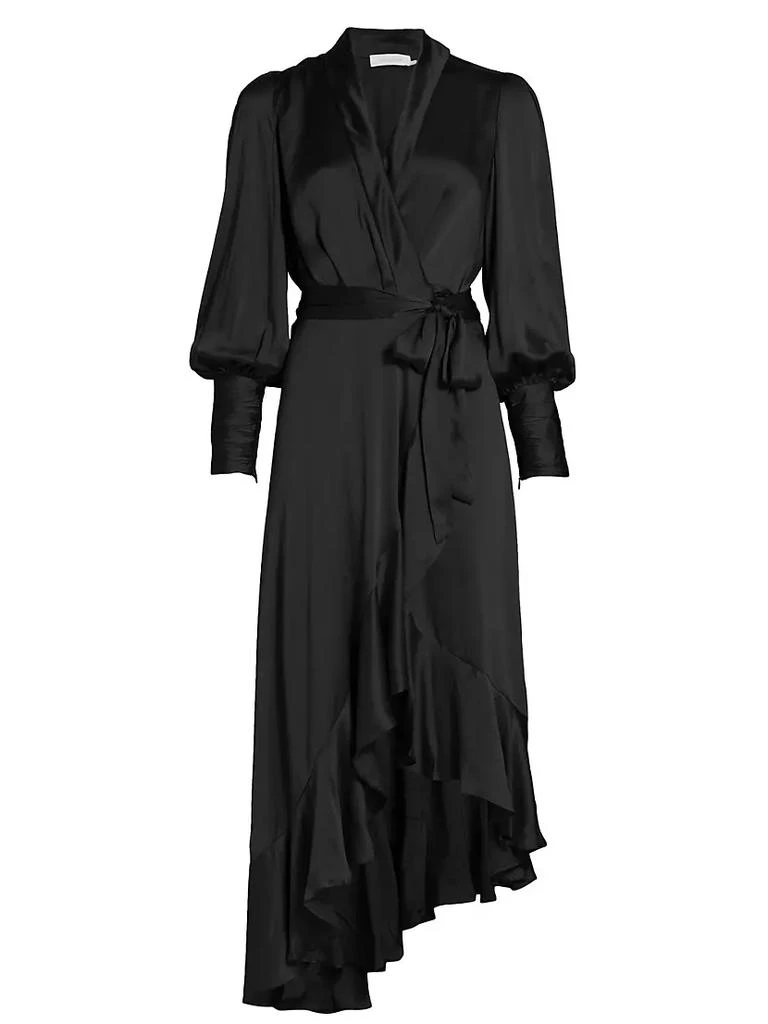 商品Zimmermann|Silk Wrap Midi-Dress,价格¥4872,第1张图片