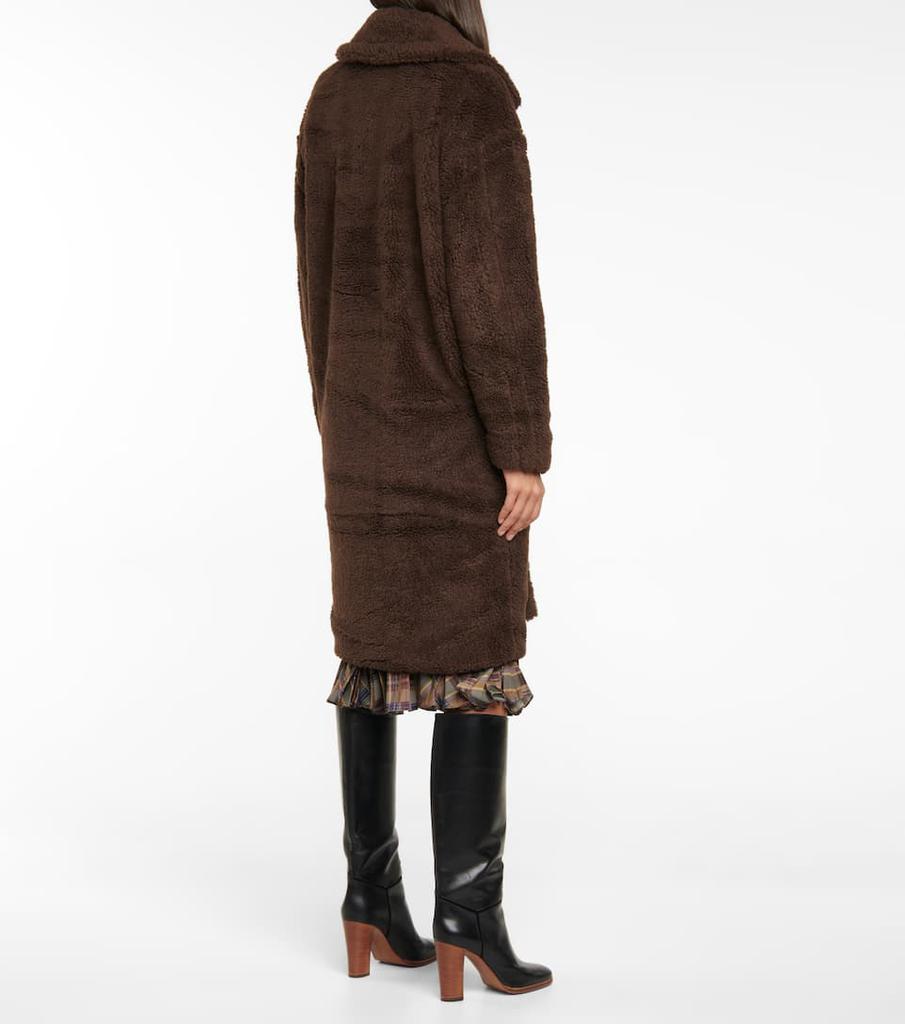 Agata人造羊毛皮大廓形大衣商品第3张图片规格展示