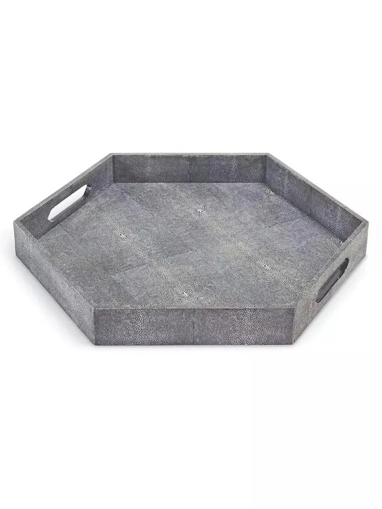 商品Regina Andrew|Live From Detroit Faux Shagreen Hexagon Tray,价格¥2332,第1张图片