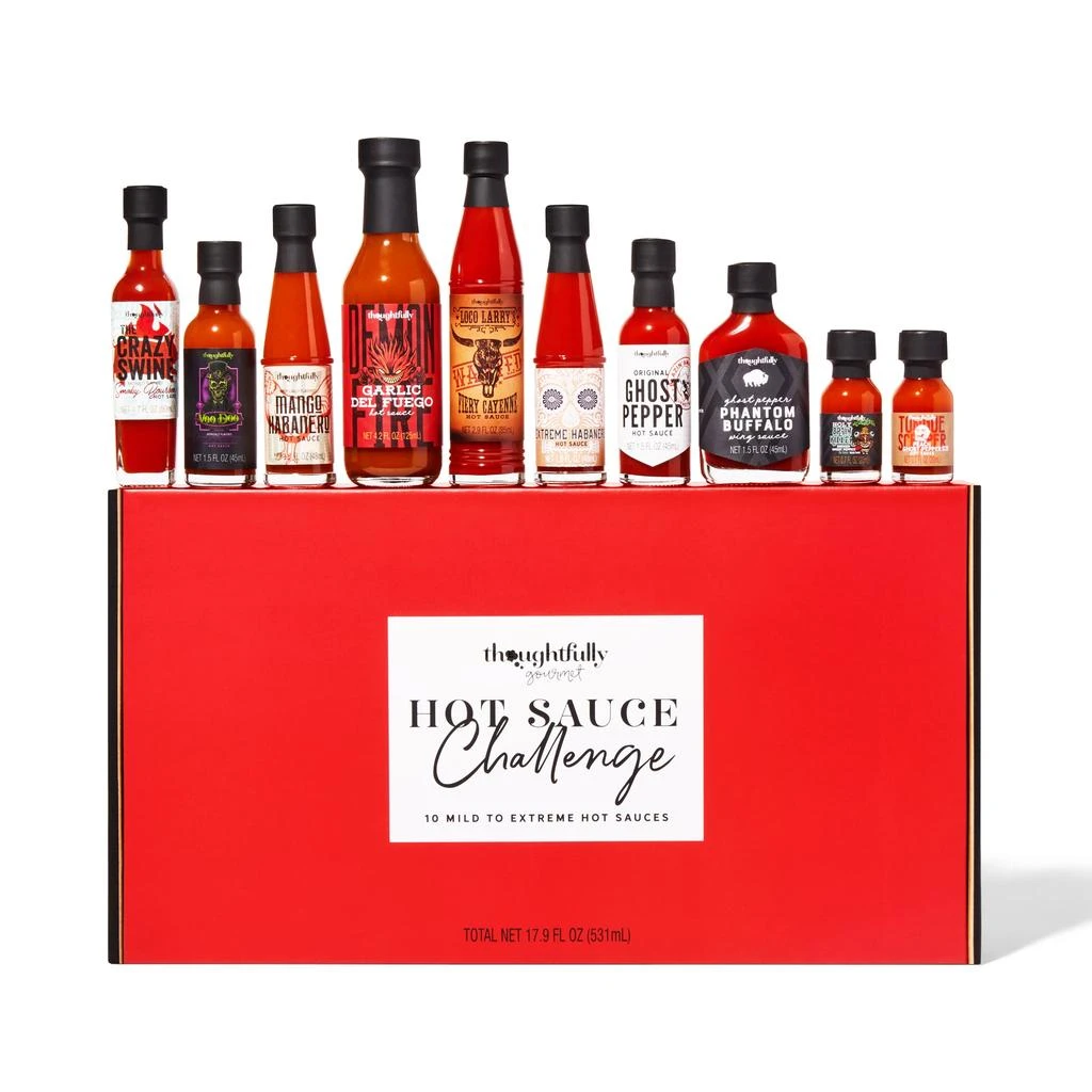 商品Thoughtfully|Gifts, Hot Sauce Challenge Gift Set, Set of 10,价格¥357,第1张图片