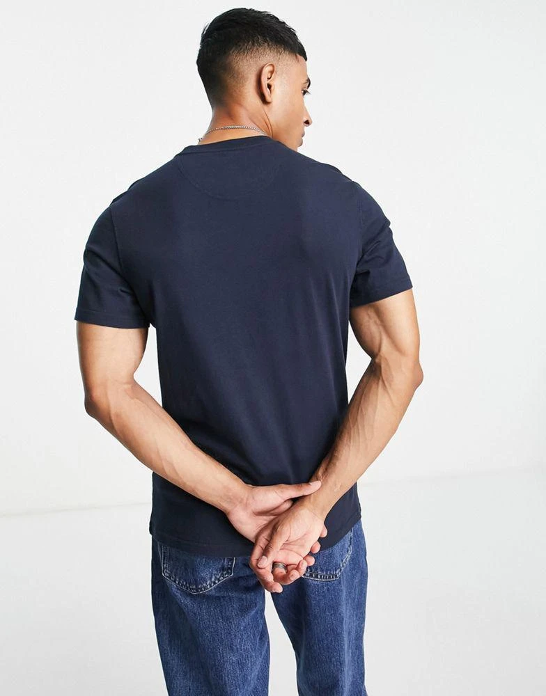 商品Barbour|Barbour International Throttle slim fit logo t-shirt in navy exclusive to ASOS,价格¥196,第2张图片详细描述