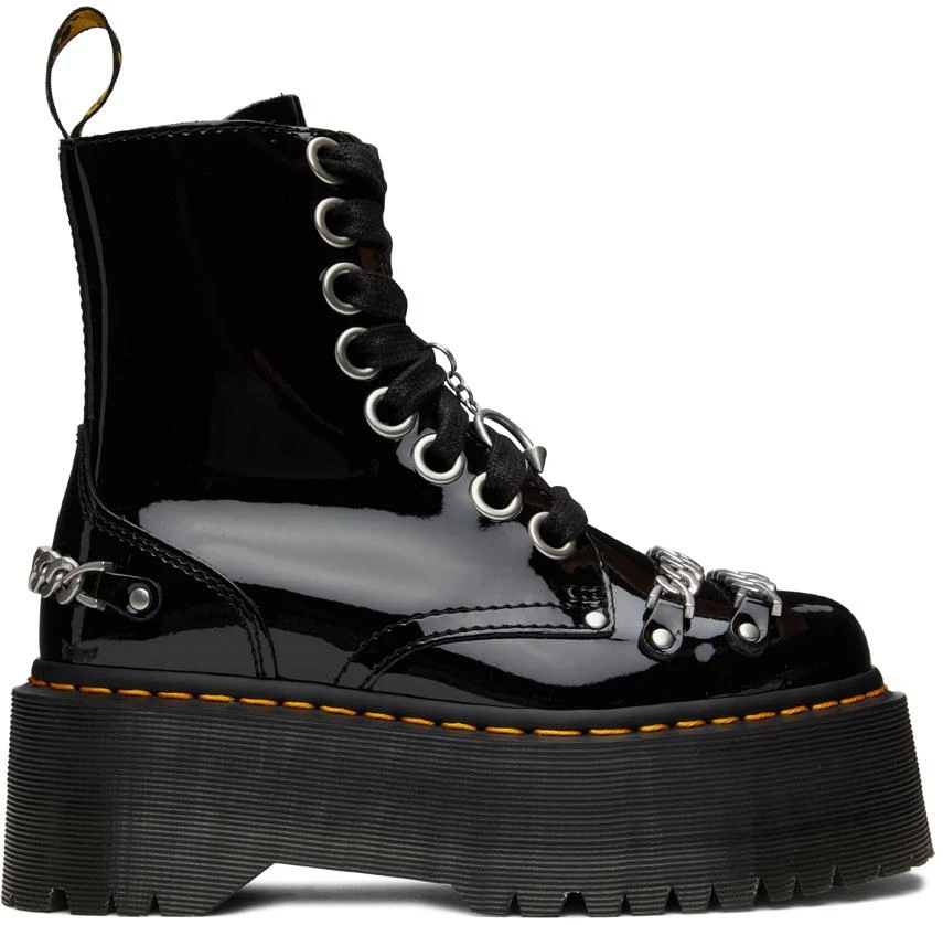 商品Dr. Martens|Black Max Chain Jadon Platform Boots,价格¥1261,第1张图片