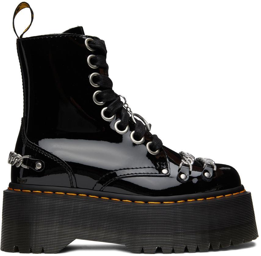 商品Dr. Martens|Black Max Chain Jadon Platform Boots,价格¥1720,第1张图片