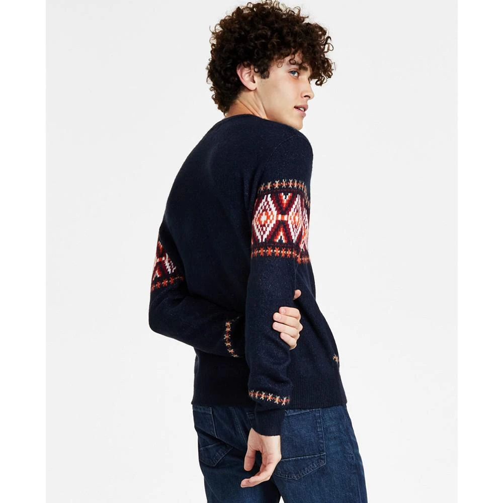 商品Nautica|Men's Classic-Fit Crewneck Fair Isle Sweater,价格¥200,第2张图片详细描述