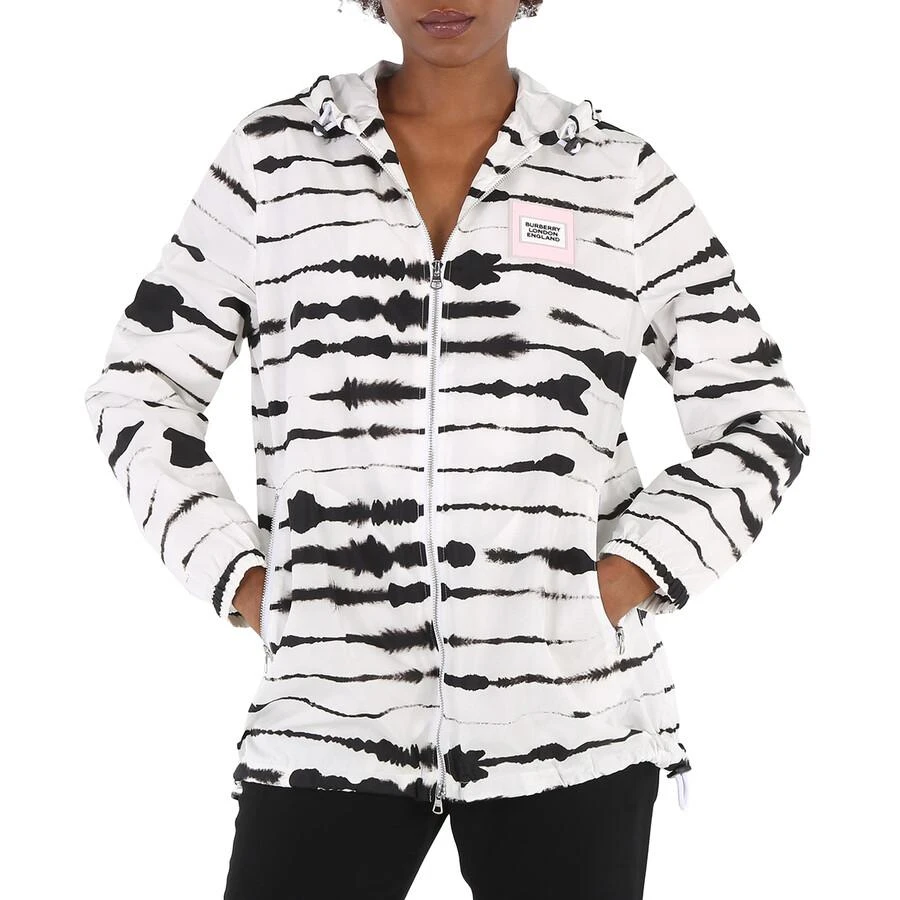 商品Burberry|Watercolour Print Econyl Hooded Parka,价格¥1380,第1张图片
