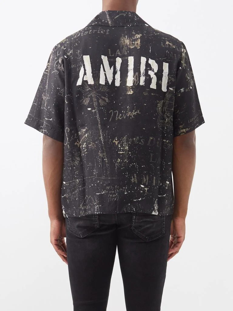 商品AMIRI|Short-sleeved logo-print twill shirt,价格¥5464,第5张图片详细描述