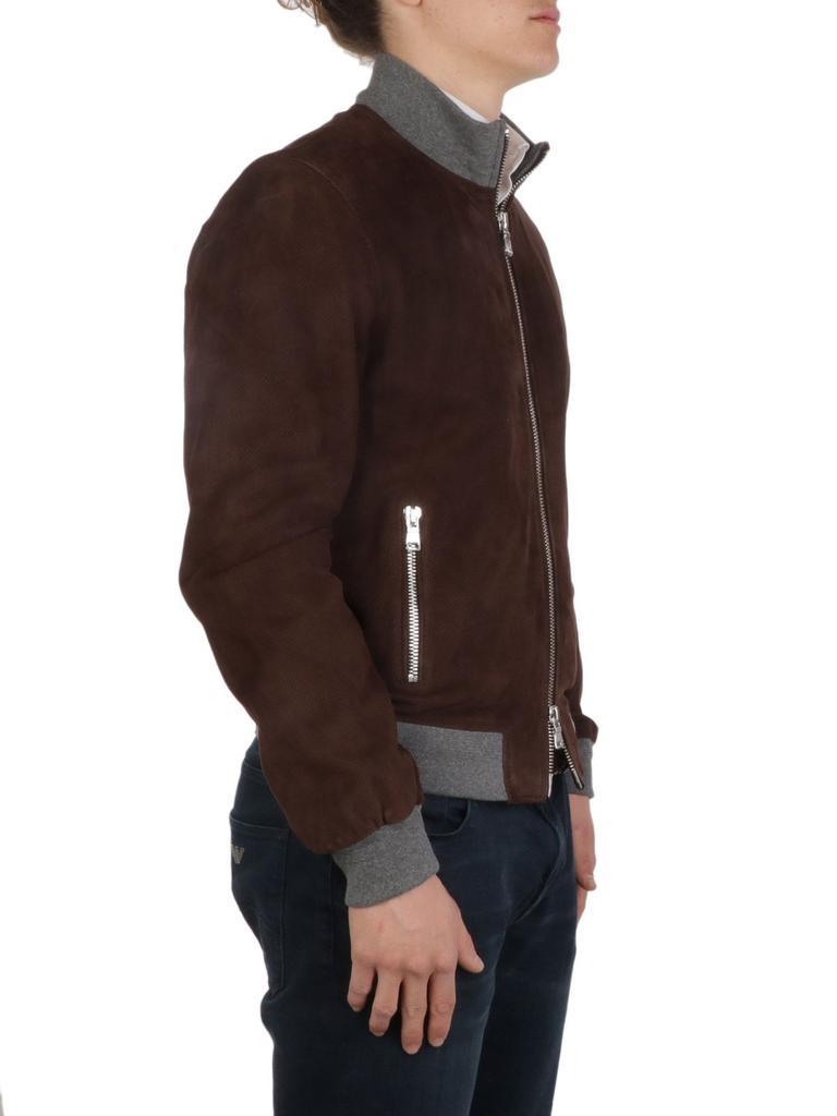 商品THE JACK LEATHERS|The Jack Leathers Men's  Brown Suede Outerwear Jacket,价格¥3523,第4张图片详细描述