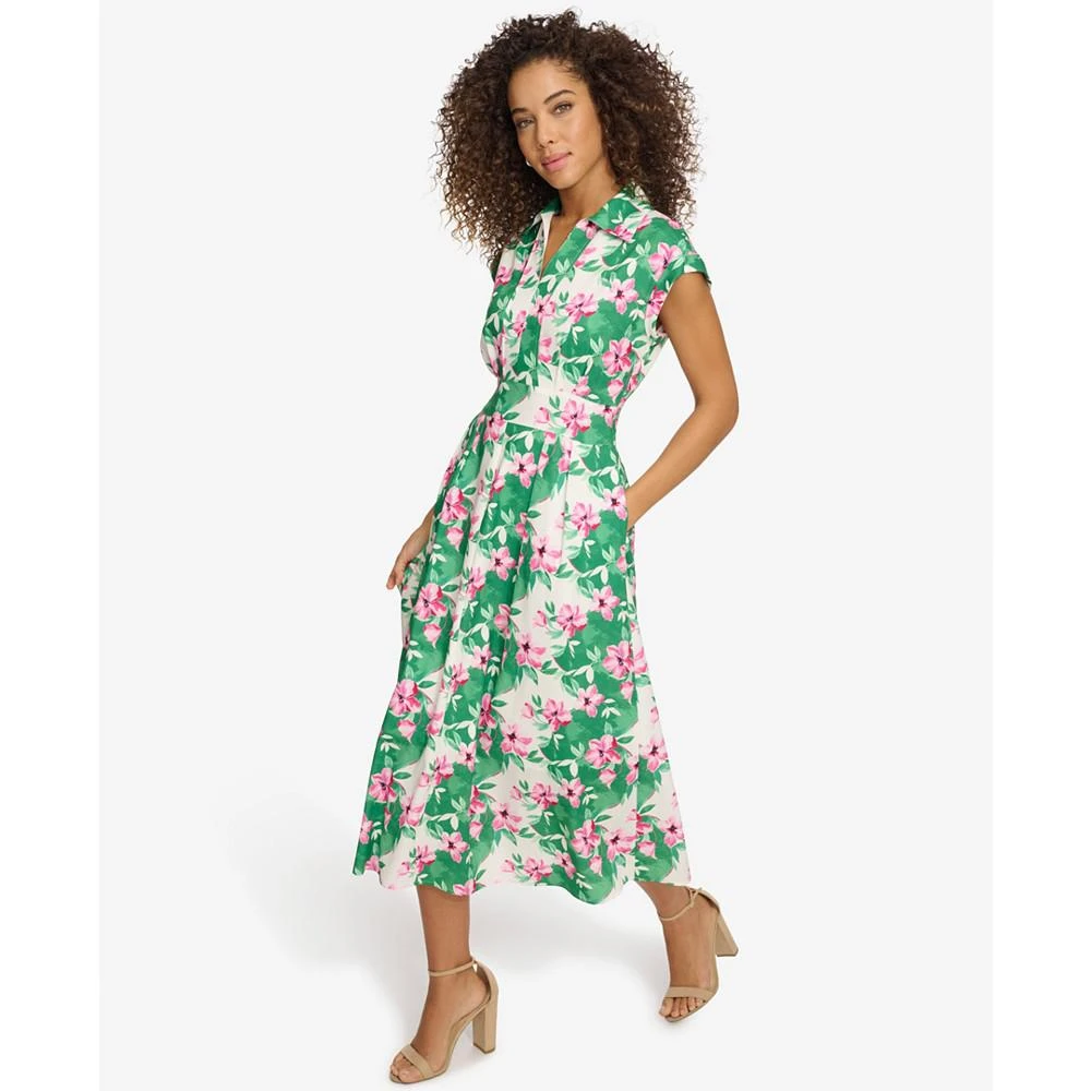 商品Kensie|Women's Floral-Print Midi Dress,价格¥958,第3张图片详细描述