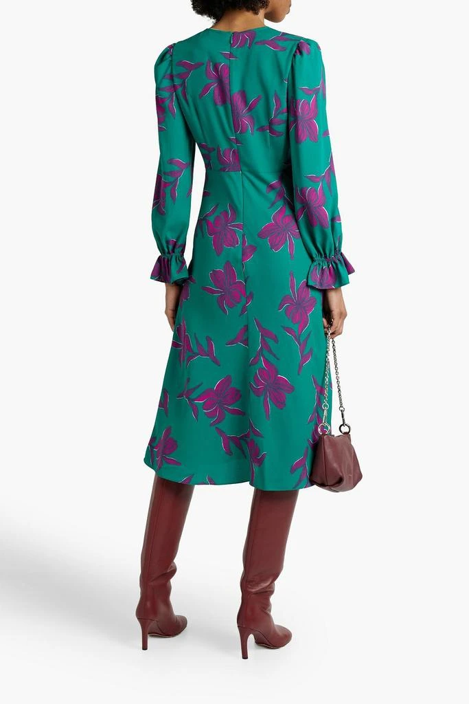 商品Diane von Furstenberg|Ananba twist-front printed crepe midi dress,价格¥1624,第3张图片详细描述