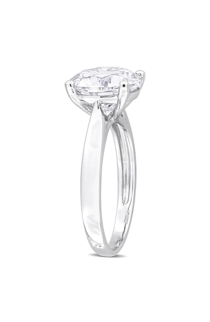 商品DELMAR|Sterling Silver Round Cut Created Moissanite Engagement Ring,价格¥2473,第5张图片详细描述