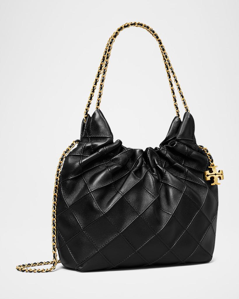 ショルダーバッグ・ポシェット FLEMING HOBO LEATHER SHOULDER Tory Burch Fleming Mini Quilted Leather Hobo Bag - Shoulder